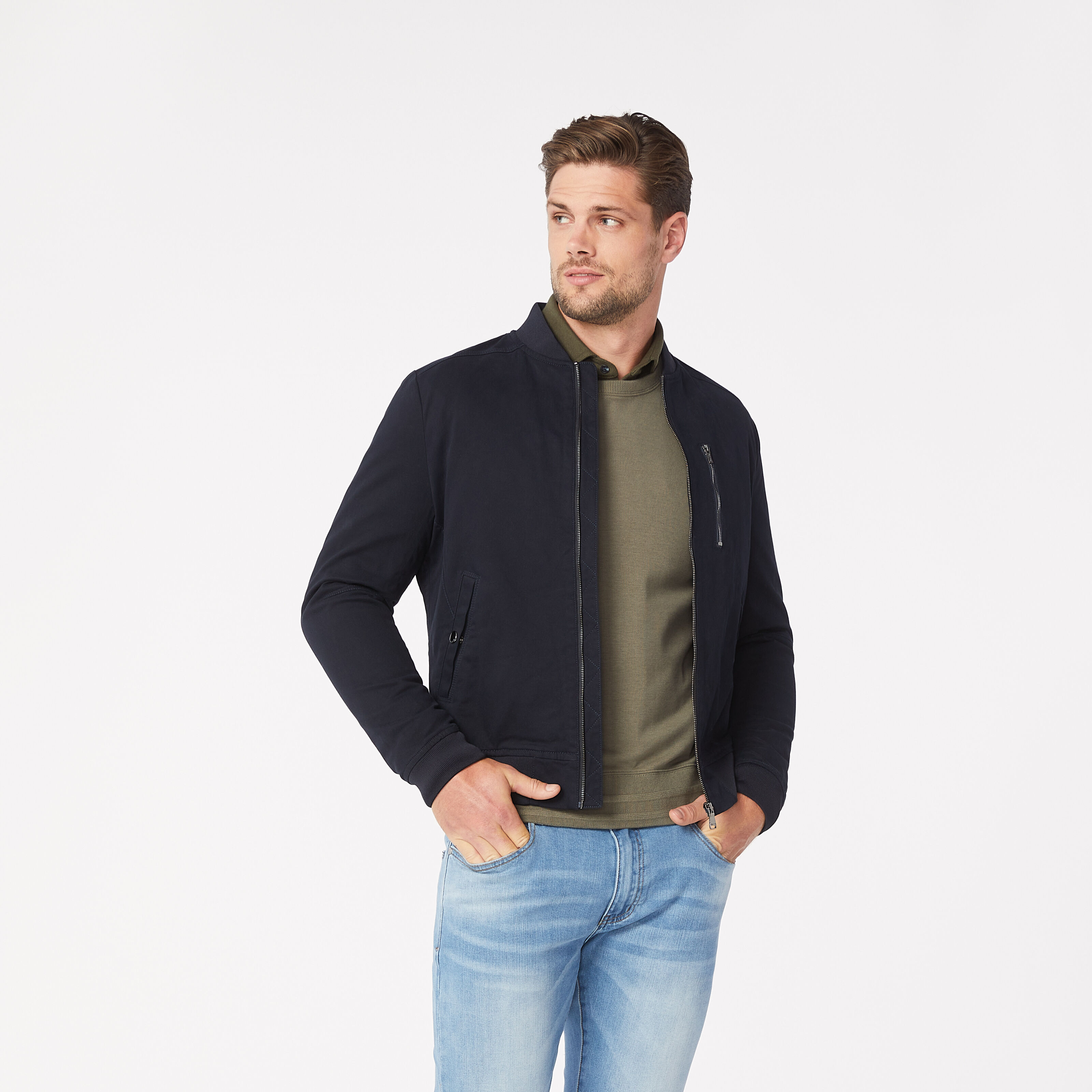 Black cotton shop casual jacket
